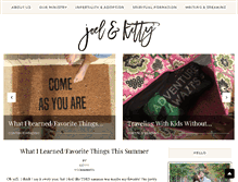 Tablet Screenshot of joelandkitty.com